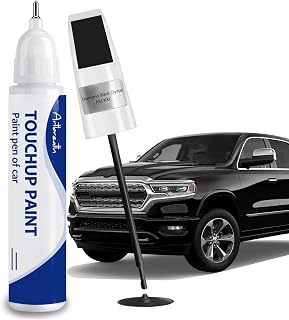 Diamond Black Crystal(PXJ/KXJ) Touch Up Paint for Dodge-Exact Match–Chips and Nicks Car Paint Scratch Repair Kit Automotive Paint Pen for Challenger/Durango/Grand Caravan/Charger/RAM