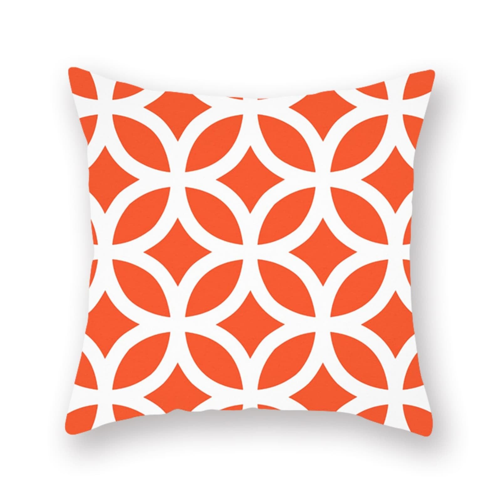 Cushion Covers 60cm x 60cm Line White Large cushions with covers included - Linen Square Decorative Throw Pillowcases with Invisible Zipper, for Livingroom Sofa Bedroom
