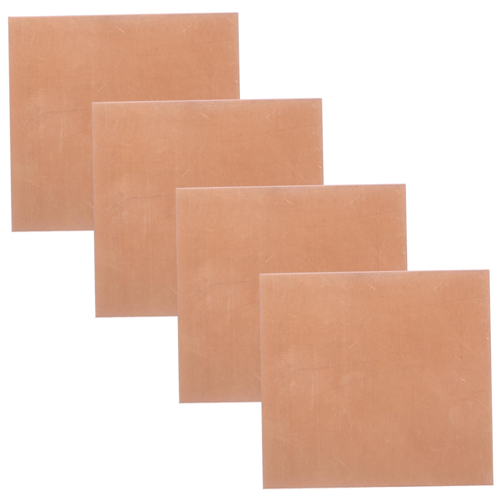BELLIFFY 4 Sheets Sheets Copper Plate for Crafts Metal Plates for Jewelry Copper Plate for Jewelry