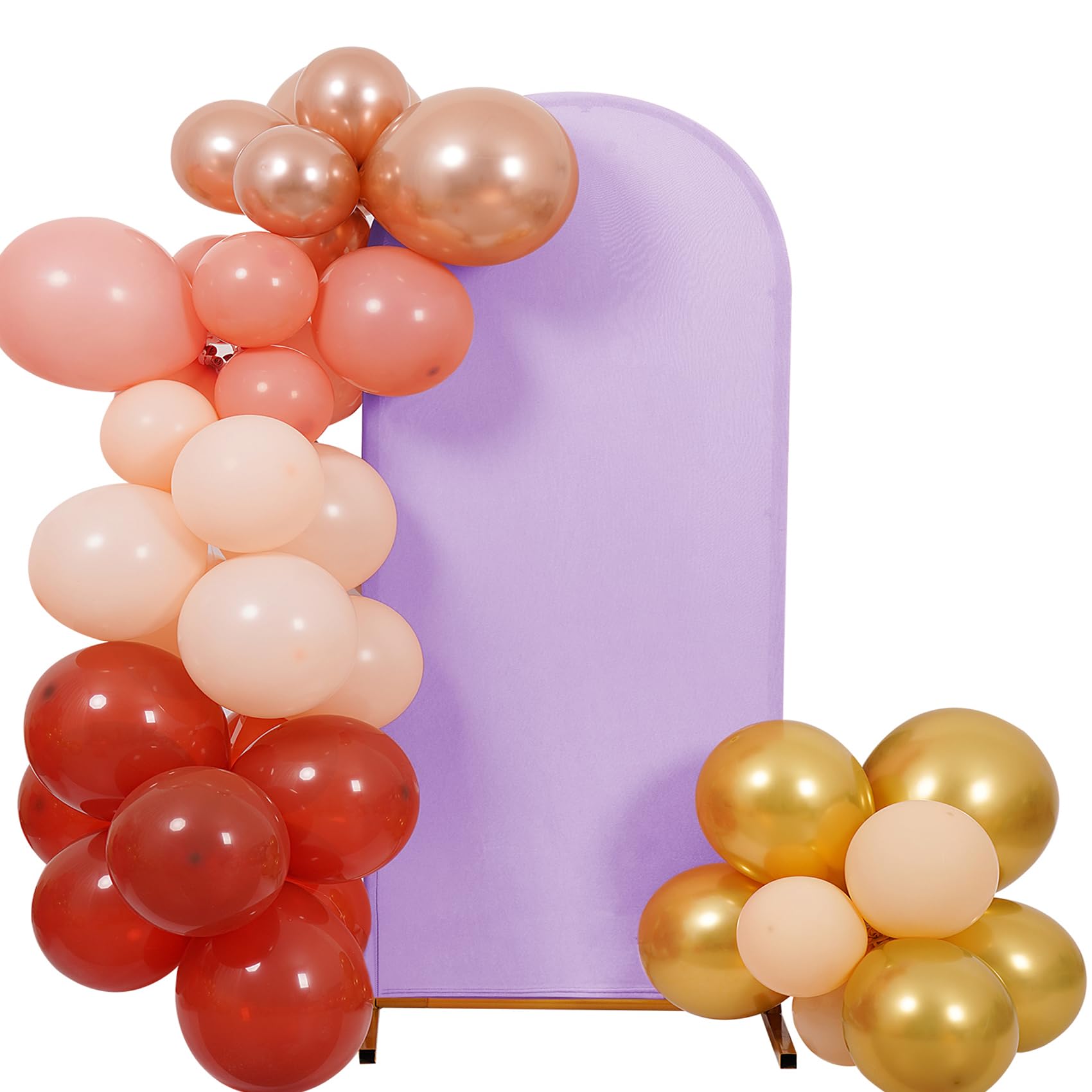 Peomeise 7.2FT Wedding Arch Cover，Lavender Arch Backdrop Cover Stretchy Spandex Backdrop Stand Covers for Birthday Party Ceremony Banquet Decor(86.4"