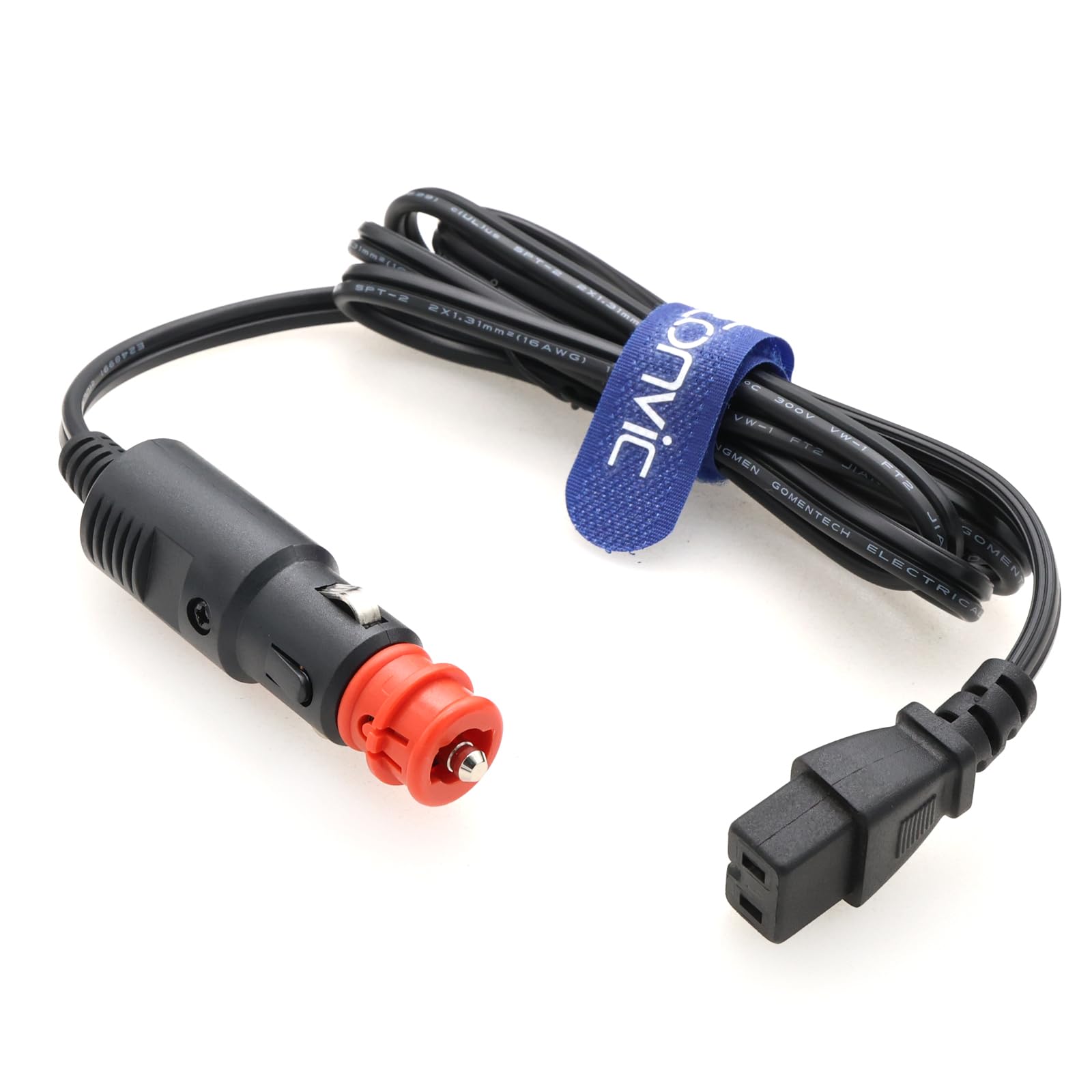 12V/24V Car Fridge Power Supply Cable Cigarette Lighter Plug Car Extension Cable for Cool Box Dometic, Alpicool, Waeco CF, ARB, Setpower, ICECO, Mobicool FR40 (S-1.5M)