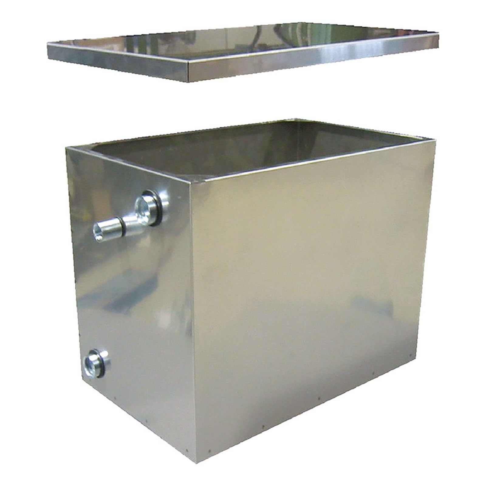 1PEZZO VASO DI ESPANSIONE IN ACCIAIO INOX Lt. 30 - cm. 41 x 26 x h.31