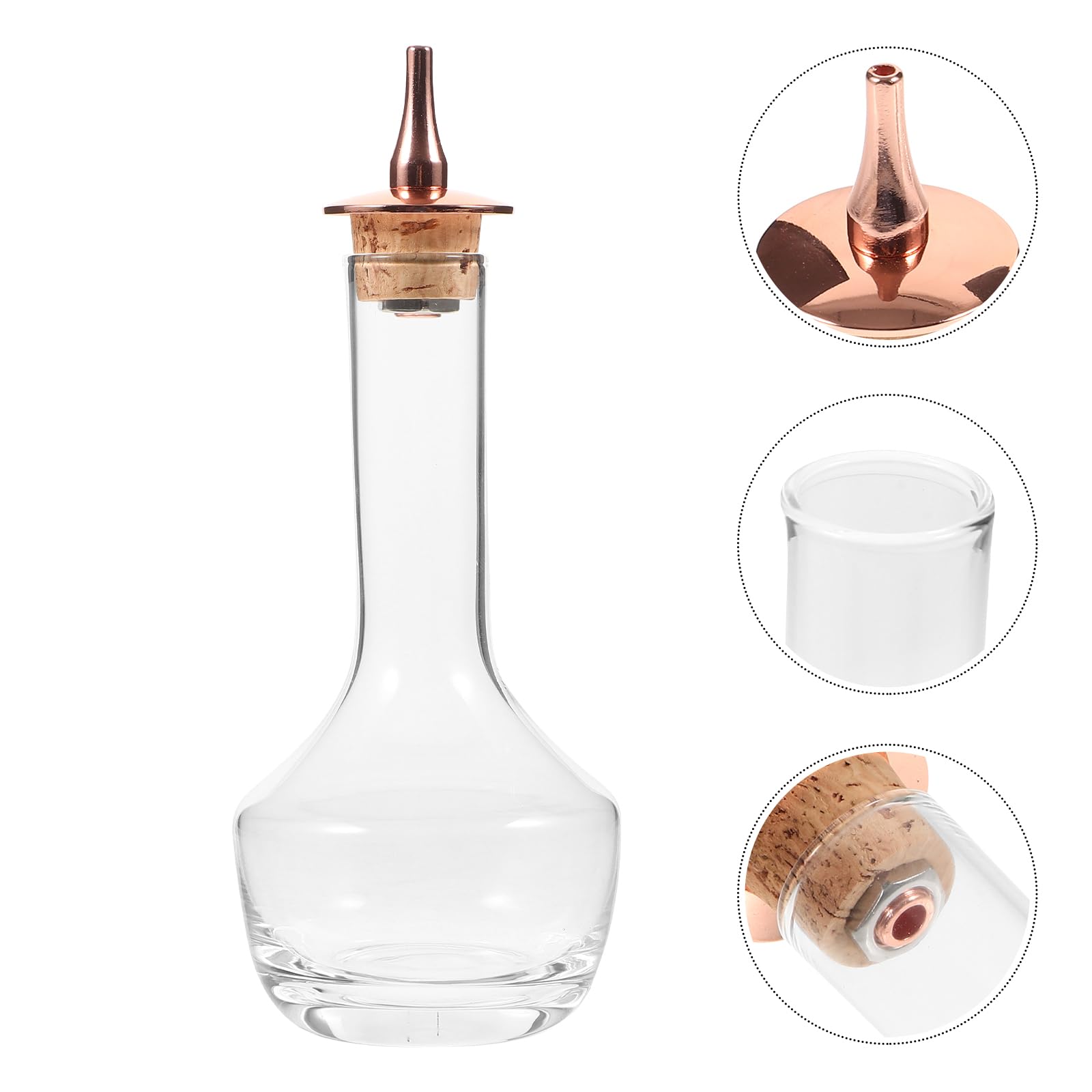 Amosfun Lot De 2 Bouteilles en Verre Robustes en Acier Inoxydable pour Bar Accessoire pour Mélanger des Cocktails