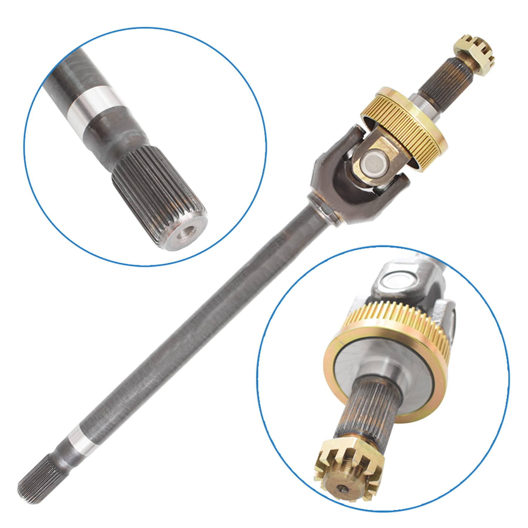 Amazon.com: Front Driver Side Left U-Joint Axle Shaft Replacement  