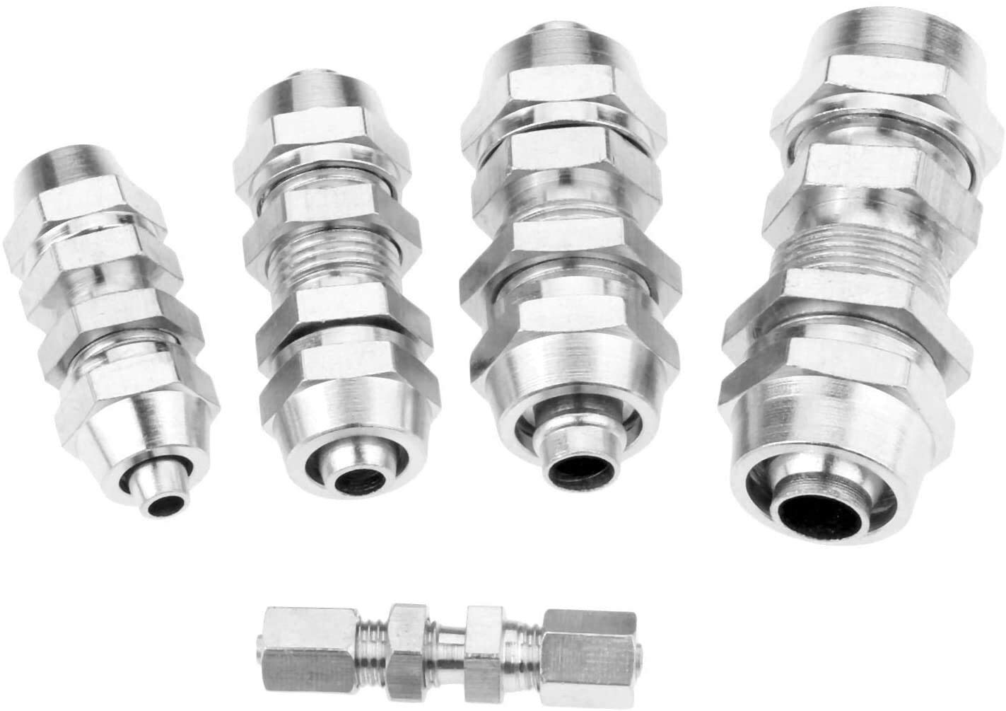 Raccordi filettati Connettore rapido 1pz Tubo aria in ottone Raccordo pneumatico Raccordo attacco rapido Connettore adatto per diametro esterno tubo PM 4mm/6mm/8mm/10mm/12mm Convertitore rubinetto un