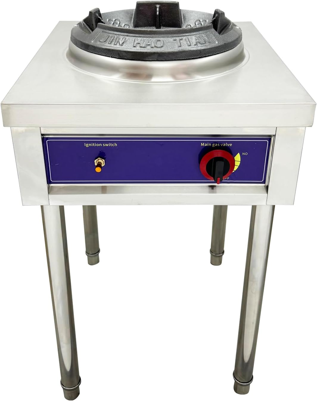 LPG Chamber Single Burner Cooking Range Open Style 10" Commercial Gas Wok Gas Stove