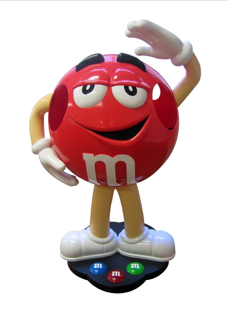 M&M’s レッド キャラクター ディスプレイ スタンド Amazon.co.jp: M&M by Candyrific 42インチ スタンドアップ
