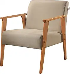 Poltrona em Linho Perla Agarb Decor Cor:Linho Bege