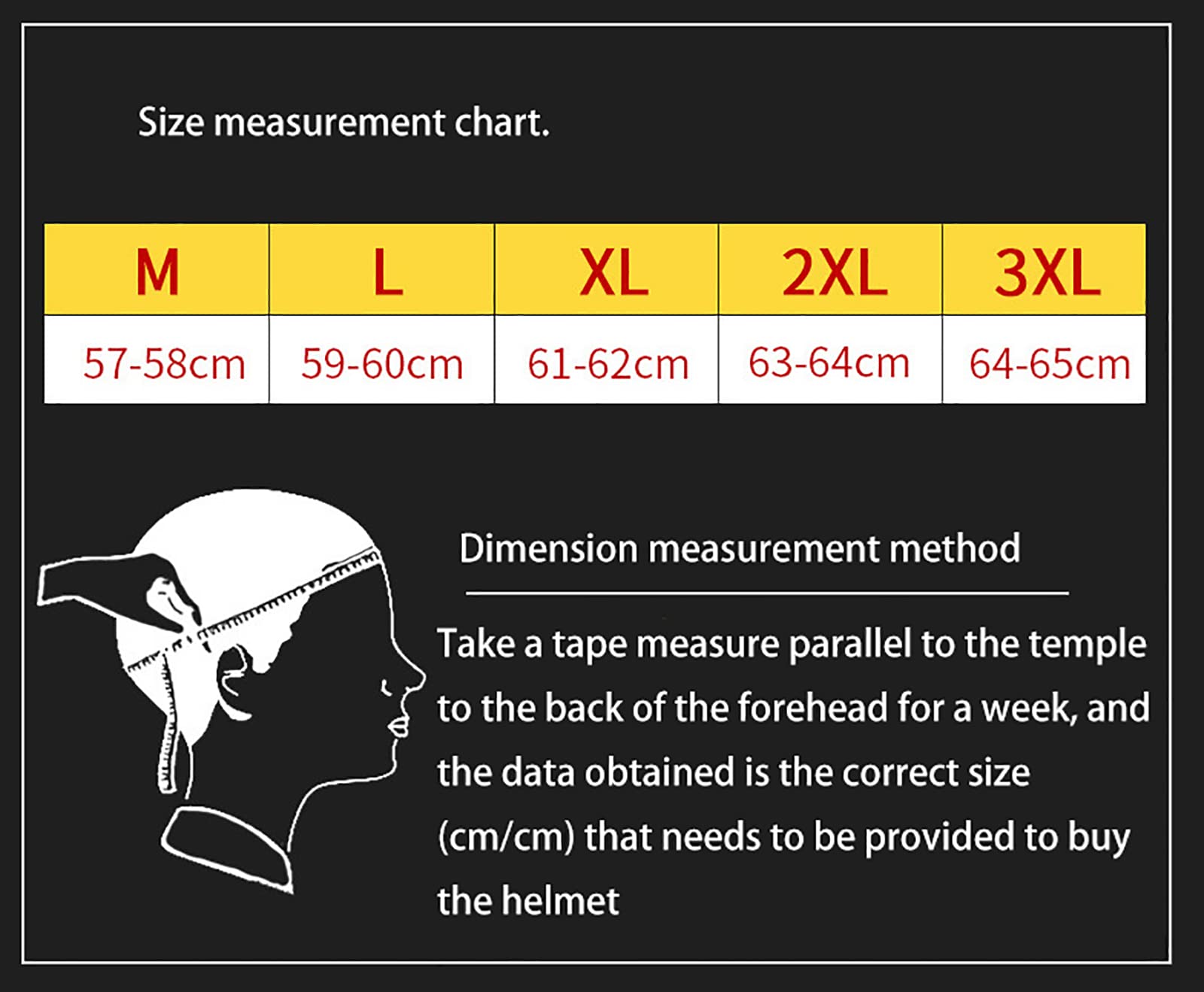 Integralhelm, Motorradhelm, modulare Motorradhelme für Unisex-Erwachsene, Streetbike, Cruiser, Roller, DOT-zugelassen C,XXXL63-64CM