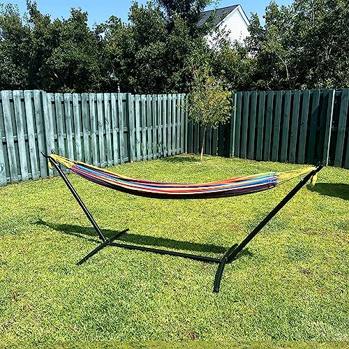 Szhlux SZ-DC31YCNEW Double Hammock With Stand Included 450Lb Capacity Steel Stand thumb #2