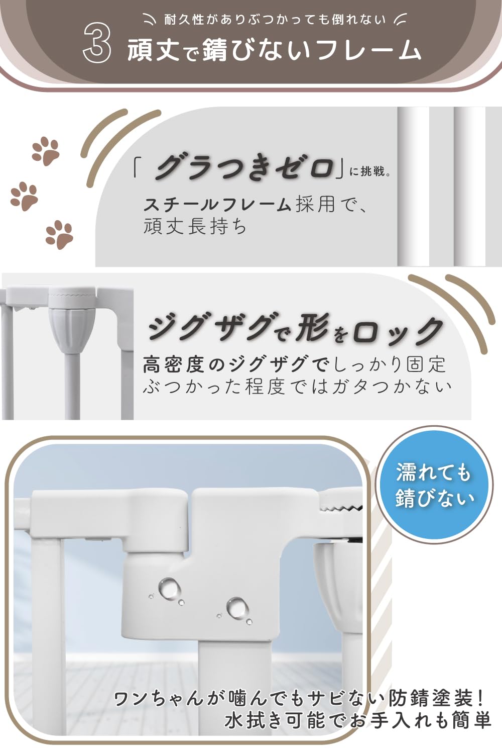 YouTen 犬ゲージサークル8枚セット扉付きホワイト