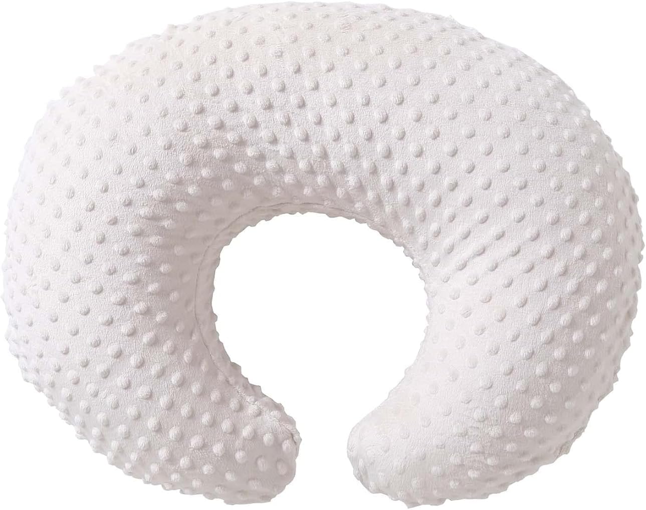 Nursing Pillow Cover Breastfeeding Pillow Cases Plush Dot Slipcover Pillow Sham (Beige)