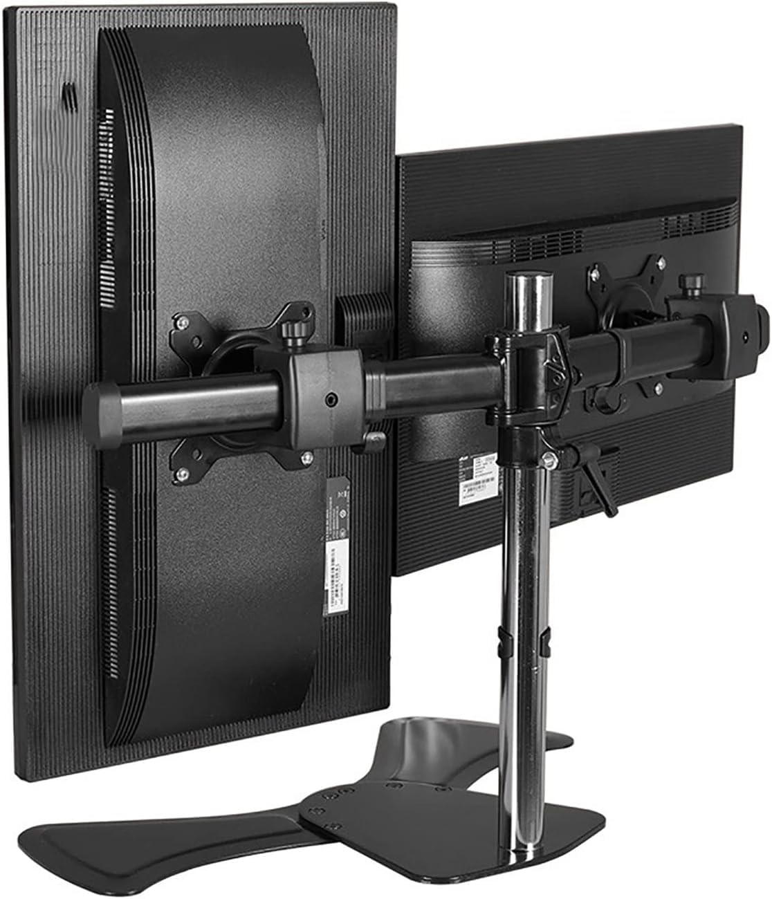 SGKOMN Monitor Arms TV Stand Rotating Tilt Display Arm with Cable Management Display Stand Installation, Suitable for 17-27 Inch Computer Screens