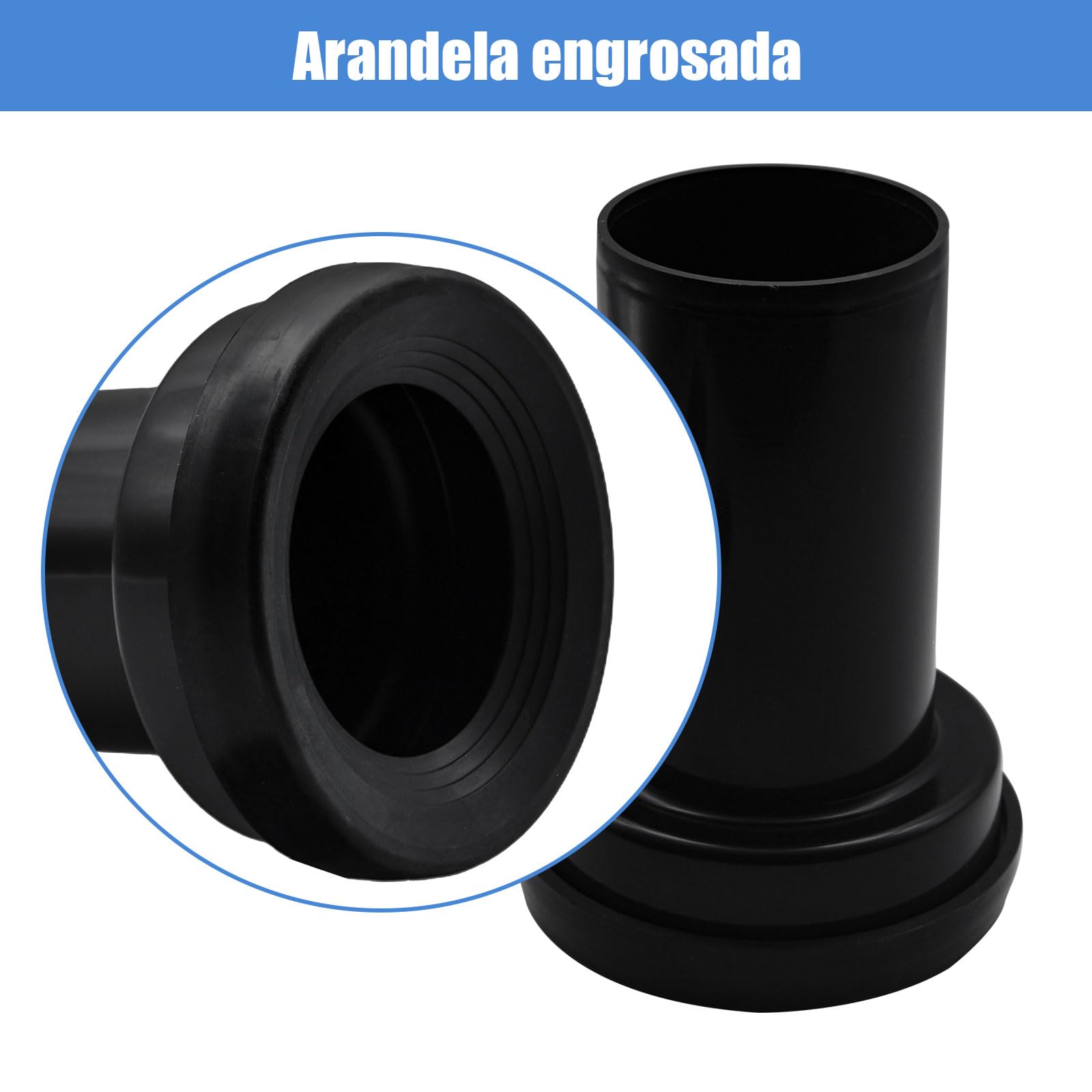 Juego de conexión WC suspendido, compatible con Geberit 152.426.46.1, para tubo PE d90/110, incluye kit de conexión, aislante acústico y accesorios de montaje