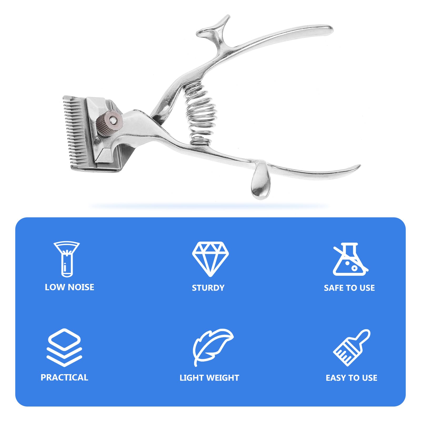 Beavorty Tondeuse Manuelle Ultra-Silencieuse Pour Animaux De Compagnie - Rasoir Ergonomique En Acier Inoxydable Pour Chien Et Chat, IdéAle Pour Toilettage Et Collection