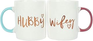 "Hubby & Wifey Mugs - Set of 2