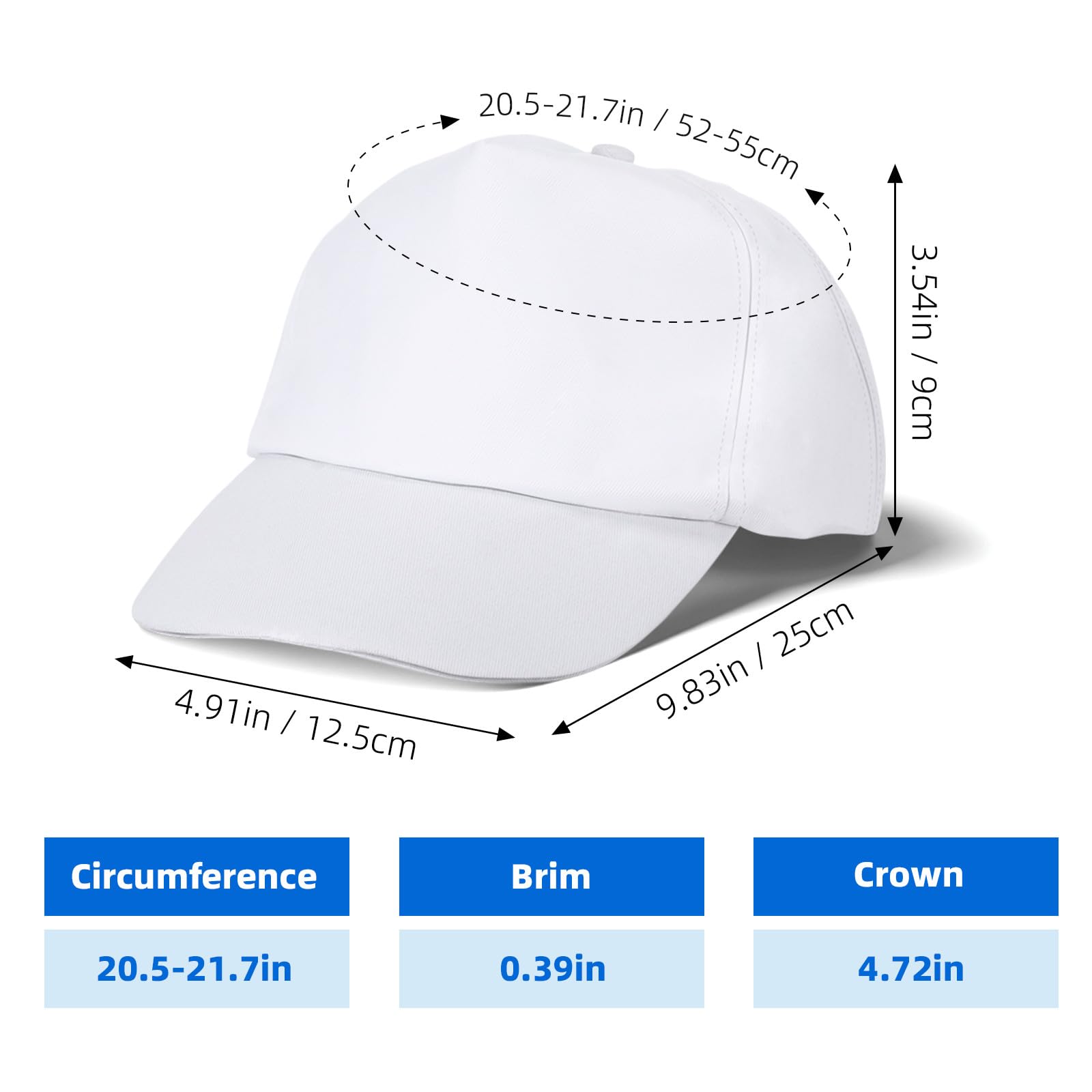 Amosfun 12 Cappellini da Baseball Fai-da-te per Bambini da Dipingere – Cappellini Creativi da Dipingere per Compleanni, Scuola, Lavoretti E Attività di Gruppo