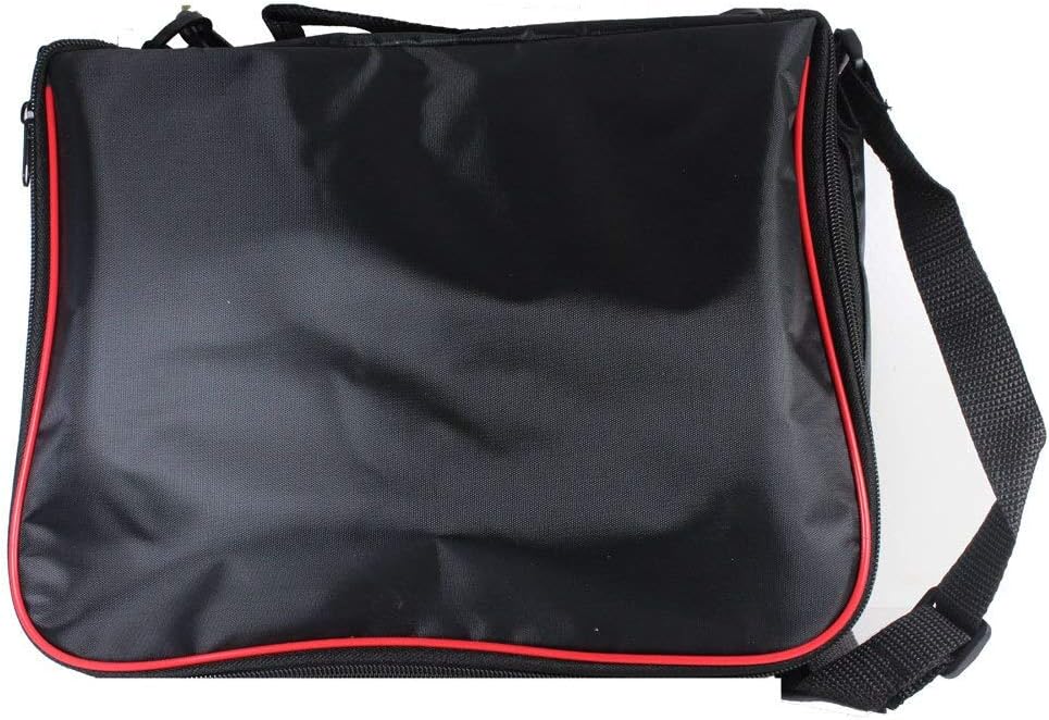 Classic Pins Small Collector Lapel Pin Bag - 5 Page Black w/Red Piping