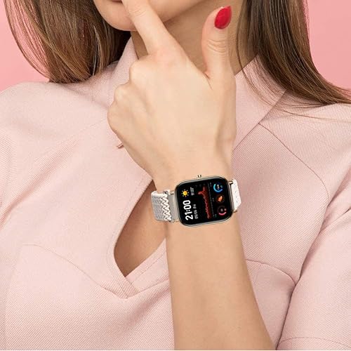 Miniatura 5 de ViCRiOR Paquete de 3 correas de reloj elásticas trenzadas para Amazfit GTSGTS 2GTS 2eGTS 2 MiniGTS 3GTS 4 MiniGTS 4GTR Mini, correa elástica de