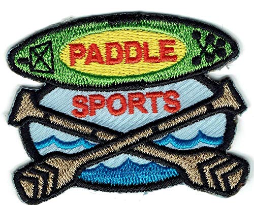 Girl Boys Cub Paddle Board Sports Fun Patches Crests Badge Scout Guide Stand up (2Pcs)