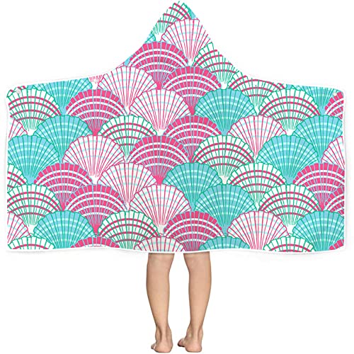 Kids-Shells-Hooded-Beach-Towel-Cute-Pink-Shells-Large-Microfiber-Beach-Bath-Towel-with-Hood-for-Girls-50x30-Soft-Absorbent-Quick-Dry-Beach-Swim-Pool-Towel-for-Toddler-Shells 61SK7IcrfWL
