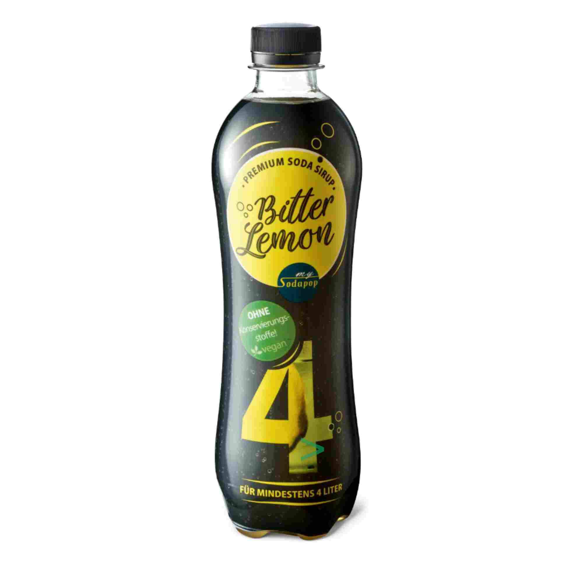 Sodapop Sirup Bitter Lemon 3er Pack 3x 500ml für Wassersprudler