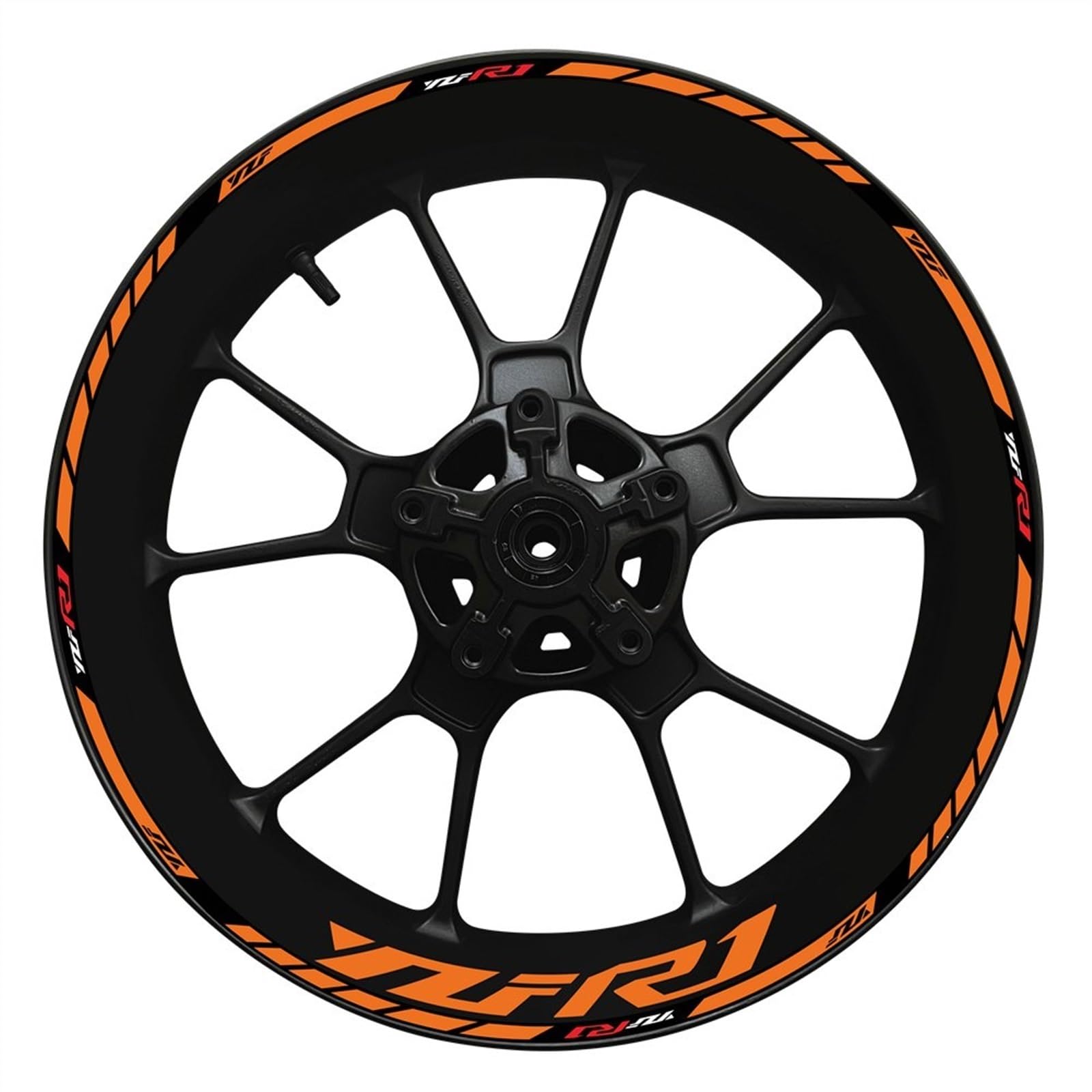 for for YZFR1 for YZF for R1 Motorcycle 2022 17 Inch Wheel Hub Decal Decoration Set Rim Modification Reflective Sticker(8)