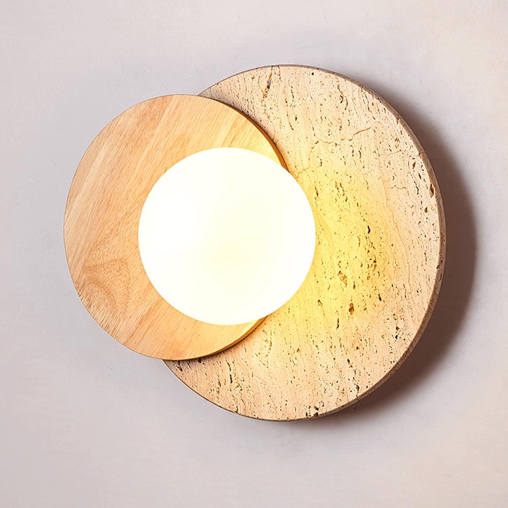 Lámpara de pared de madera para iluminar escaleras oscuras con elegancia