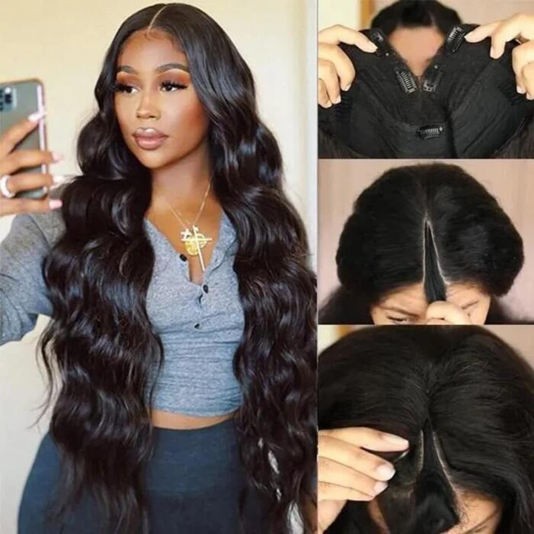 Unice 28 Inch V Part Wig Body Wave Upgrade U Desertcart INDIA