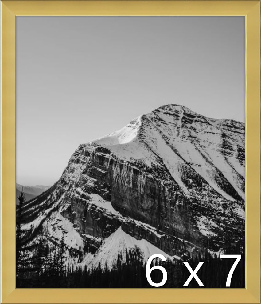 Frame It Easy 6 x 7 Gloss Gold Metal Frame (Ashford)