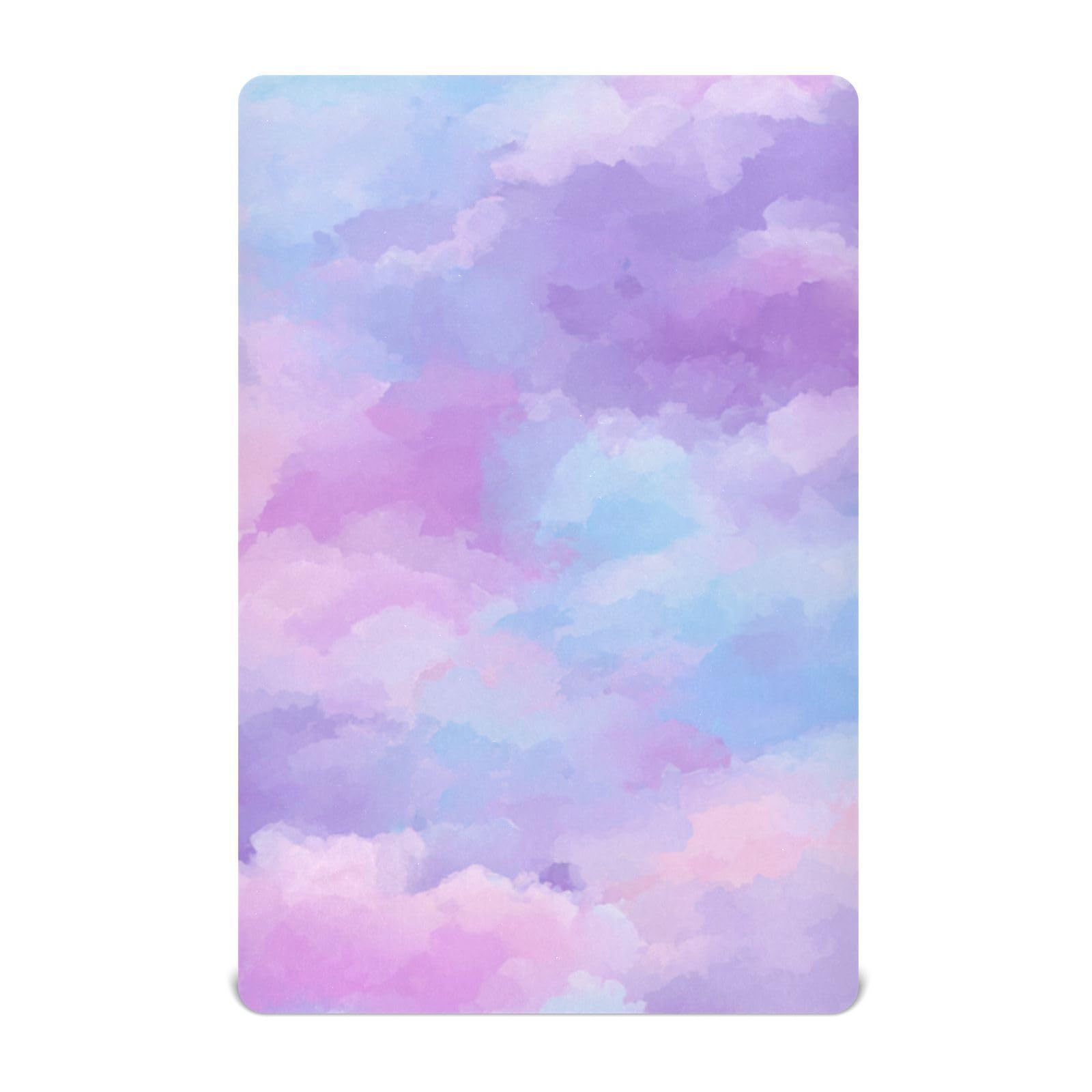 Crib Sheet Breathable Soft Crib Mattress Sheet for Baby Toddler Boys Girls Fitted Crib Sheet Fit Standard Crib Mattress 39 x 27 Inch Pink Purple Blue Gradient