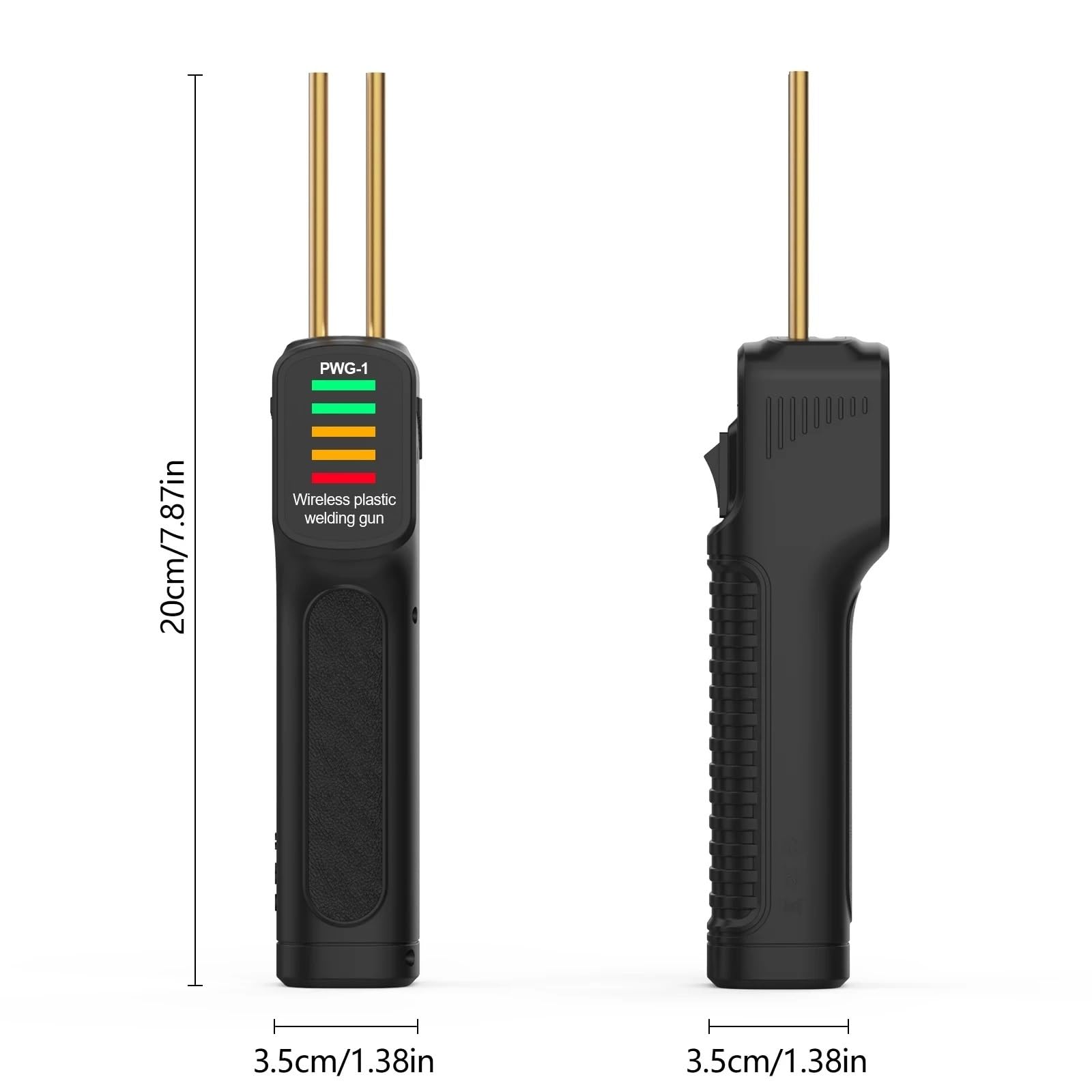 Plástico Soldadura Máquina Máquina de soldadura para reparación parachoques coche, soldadora plástico recargable con batería, grapadora caliente, PWG-1Welder