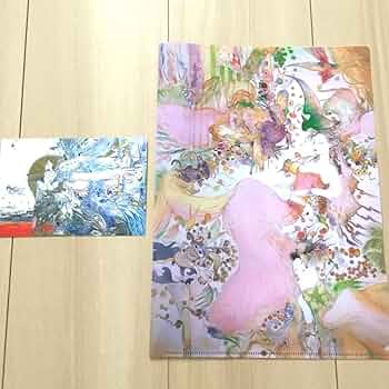 天野喜孝 ファンタジーアート展クリアファイル、ポストカード