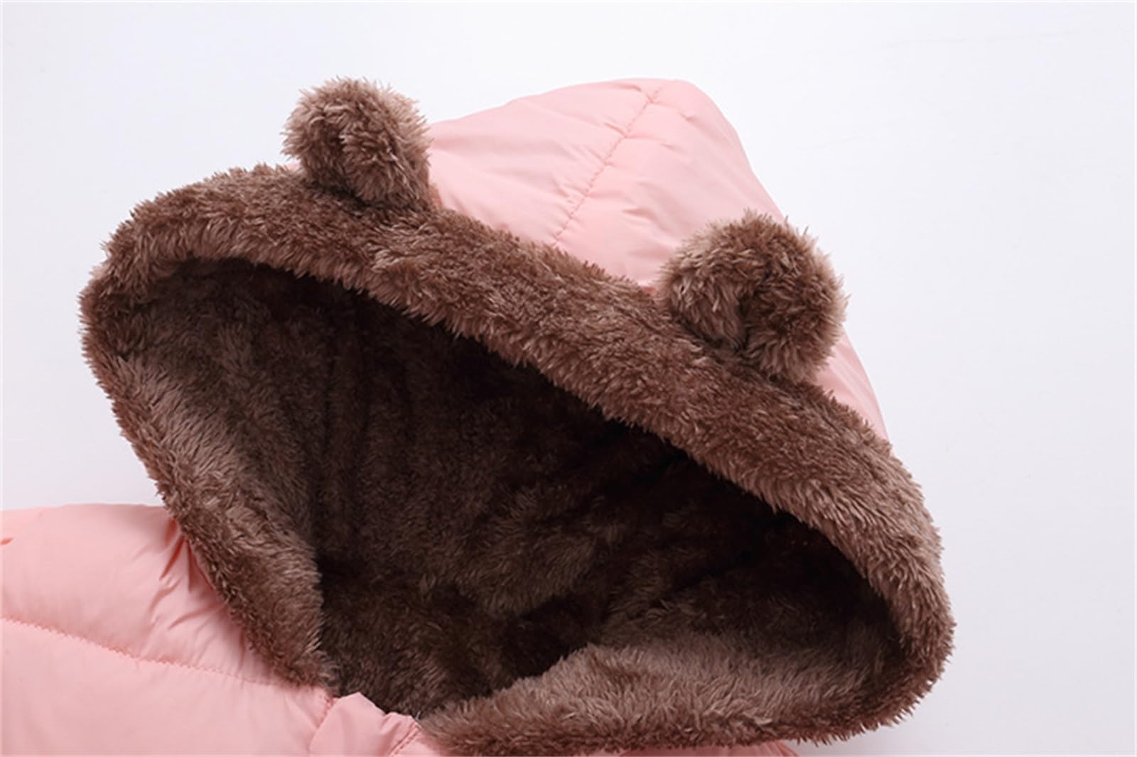 Générique Combinaison De Neige Unie Pour Tout-Petits En Hiver Barboteuse Bebe Fille Naissance Body 24 Mois Chaude À Capuche Nouveau-Né Bébé Animal Garçon Rembourré