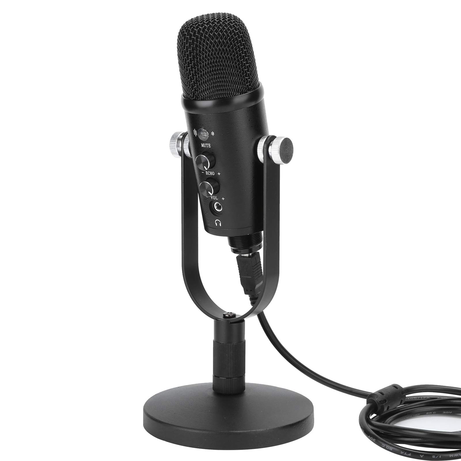 Mikrofon Konferencyjny BM 86, Wyraźny Dźwięk Hi-Fi Mikrofon Wielokierunkowy USB z Adapterem Typu C do Komputera Stacjonarnego i Laptopa, Idealny do Dyktowania, Nagrywania,