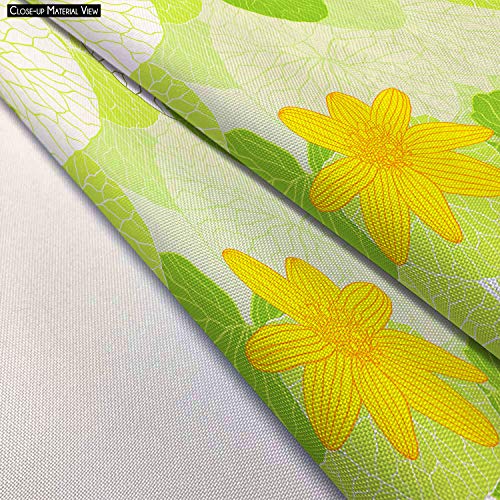Image of ArtzFolio Green Leaves Table Napkin Poly Cotton Fabric 20x20inch (50.8x50.8cms); SINGLE PIECE