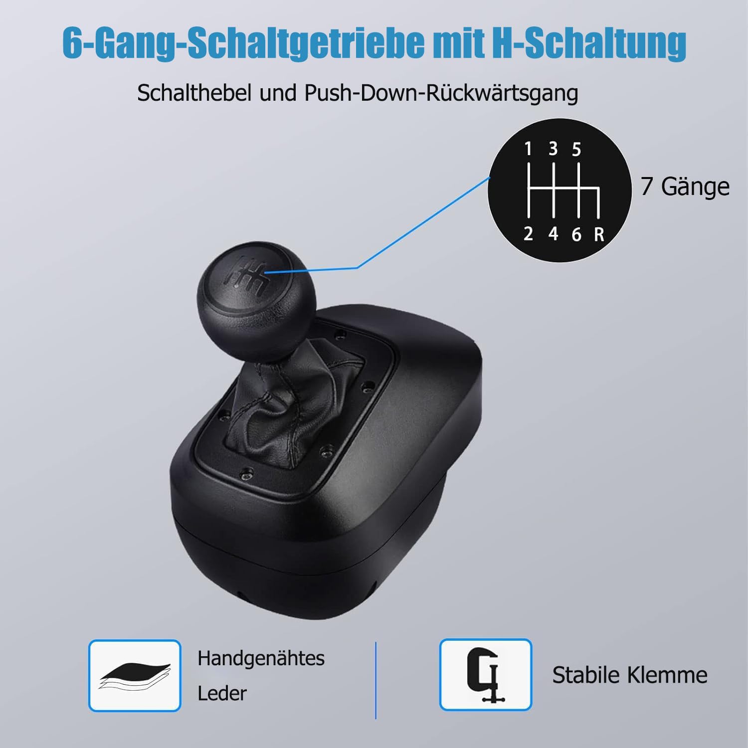 DOYO Gaming Lenkrad mit Pedalen und Schalthebel, 1080° Driving Force Gaming-Rennrad, 6+1H-Schalthebel, Lenkrad für PC, PS4, PS3, Switch
