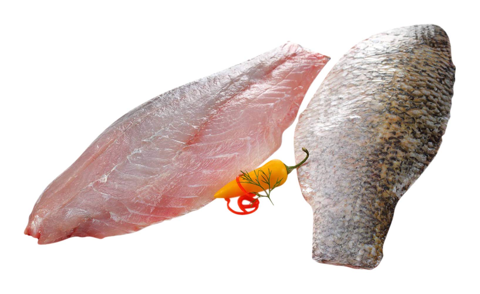 Pescafresh Whole Asian Sea Bass - Skinless Fillets, 3.5kg Pack 