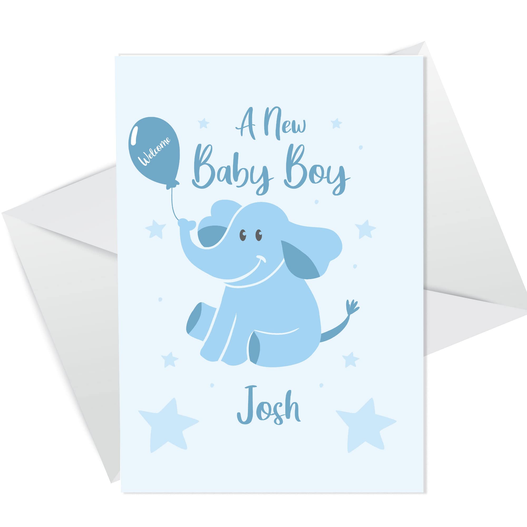 New Baby Boy Card Personalised Congratulations New Parents Card Its A Boy Card