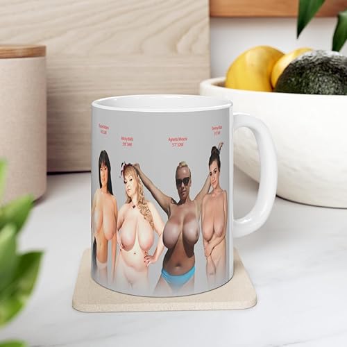 Miniatura 8 de Big Boobs - Taza de café para niñas desnudas, tazas de café para hombres, para él, tetas grandes, niña, taza divertida M26 (11 onzas, blanco)