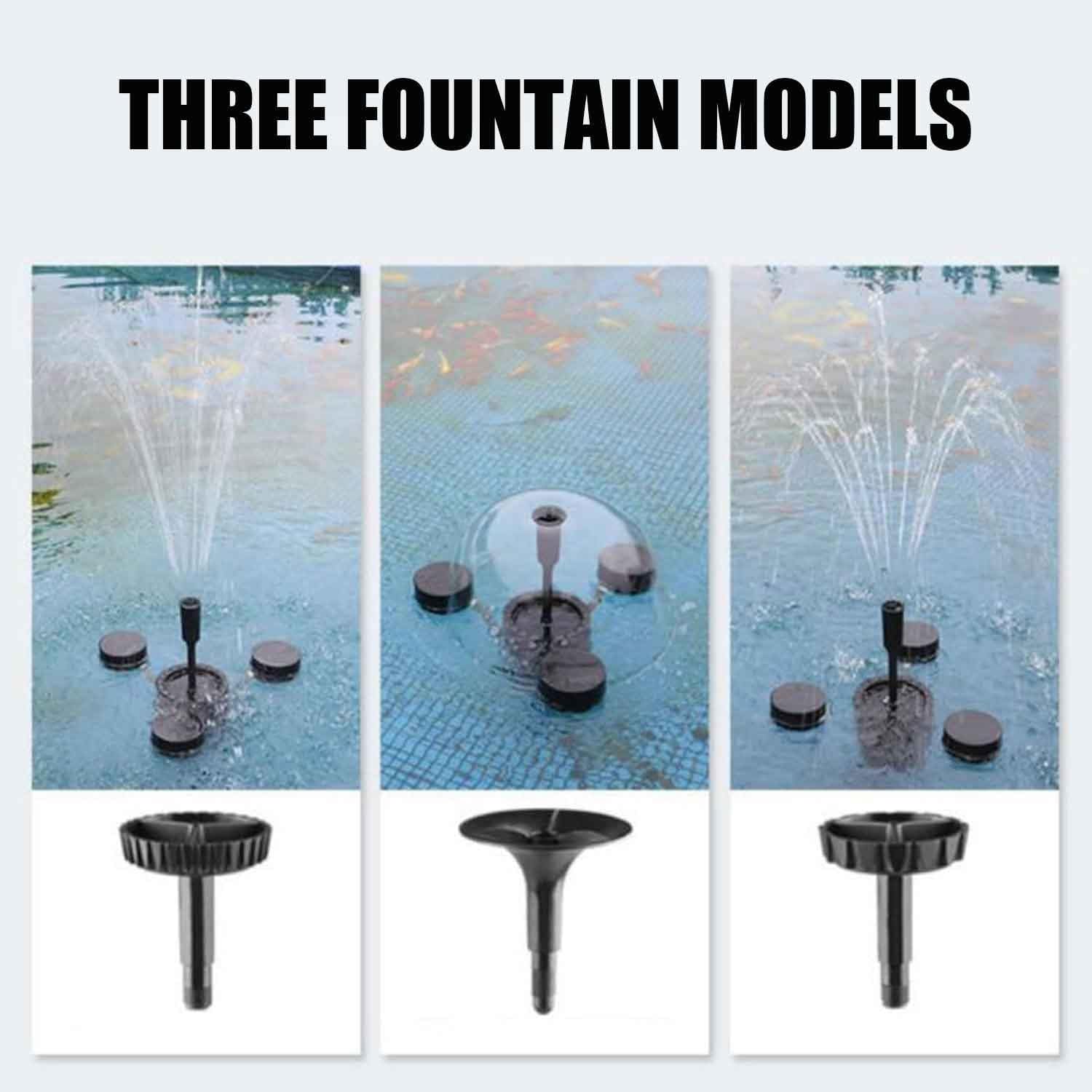 Fallen Leaves Collector per laghetto dei pesci, skimmer galleggiante multifunzione con 3 modalità di fontana, estrattore di superficie per piscina per giardino