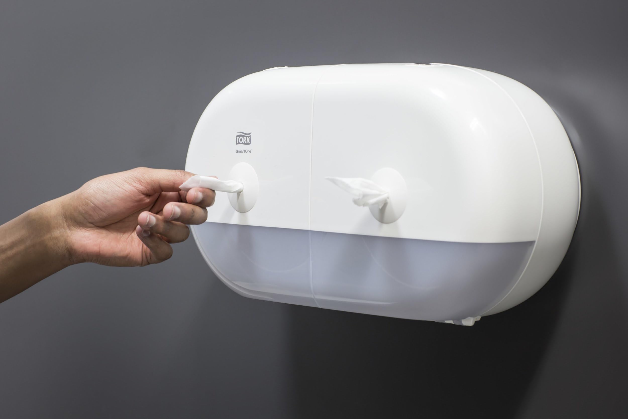 Tork SmartOne® 682000 mini dozownik na papier toaletowy, biały, T9, wysoka pojemność, linia elewacji, 682000