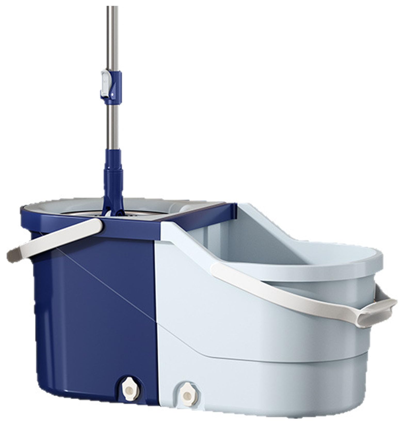Zooeeyll Spin Mop System with Extra Mop Head Refill - Two-Bucket Design