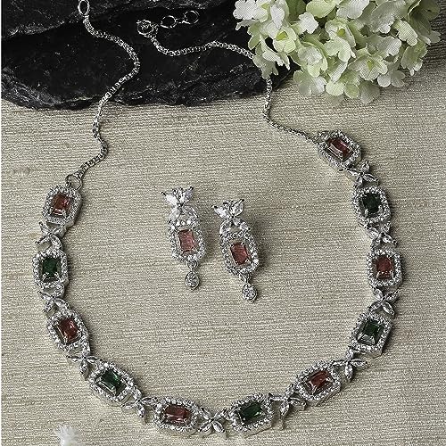 American Diamonds Necklace & Earrings Set