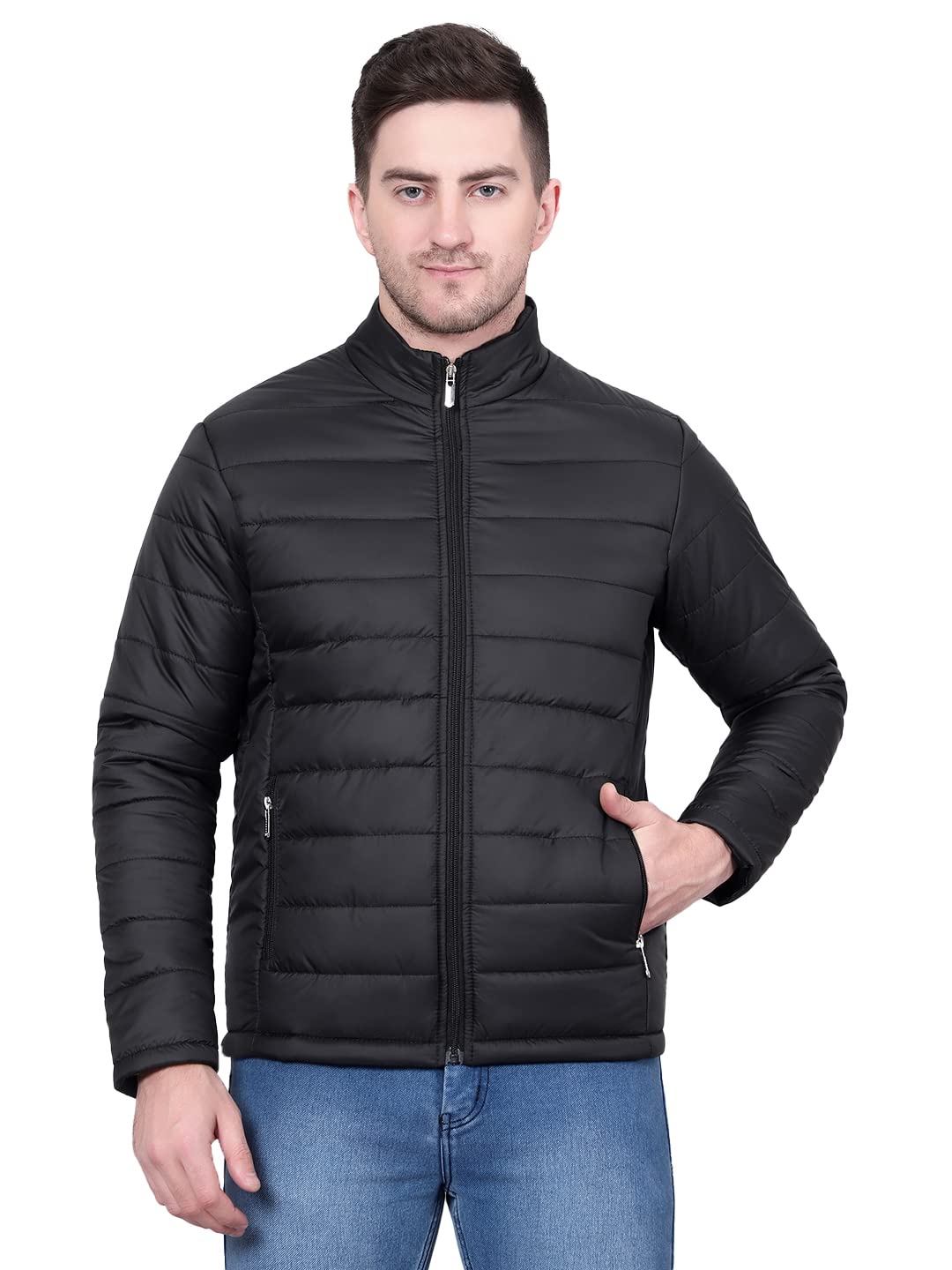 KOTTY Men’s Nylon Regular Solid Stylish Designed for Comfort and Warmth Puffer Jacket KOTTY Men’s Nylon Regular Solid Stylish Designed for Comfort and Warmth Puffer Jacket