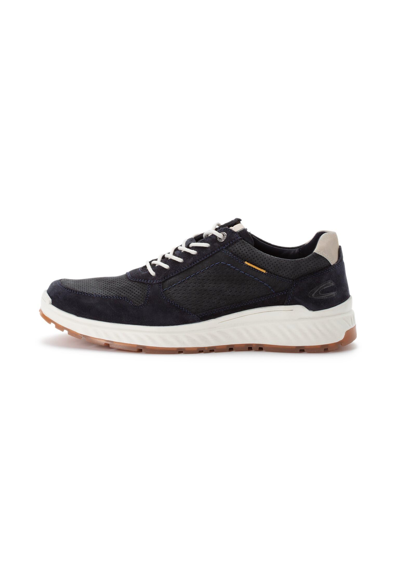 camel active Men's Nubuck Leather Trainers, Dark Blue, Menswear-42, darkblue, 9 UK