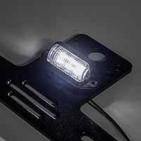 Vista 9 de WeiSen X3 Plug & Play Soporte para placa de matrícula con luz y enchufe de alimentación auxiliar/arnés LED Soporte de marco de matrícula compatible