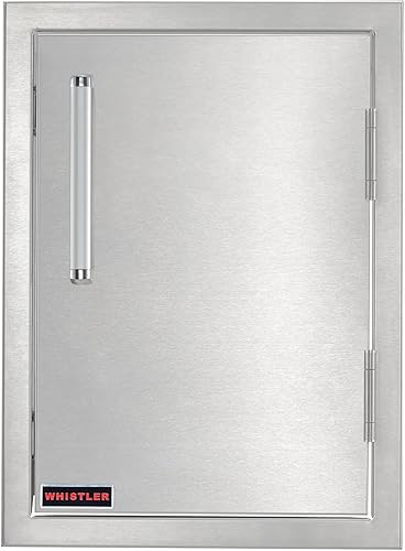 Vista 2 de Whistler Puertas de acceso único para cocina al aire libre, puerta de acceso de barbacoa de acero inoxidable de 14 pulgadas de ancho x 20 pulgadas