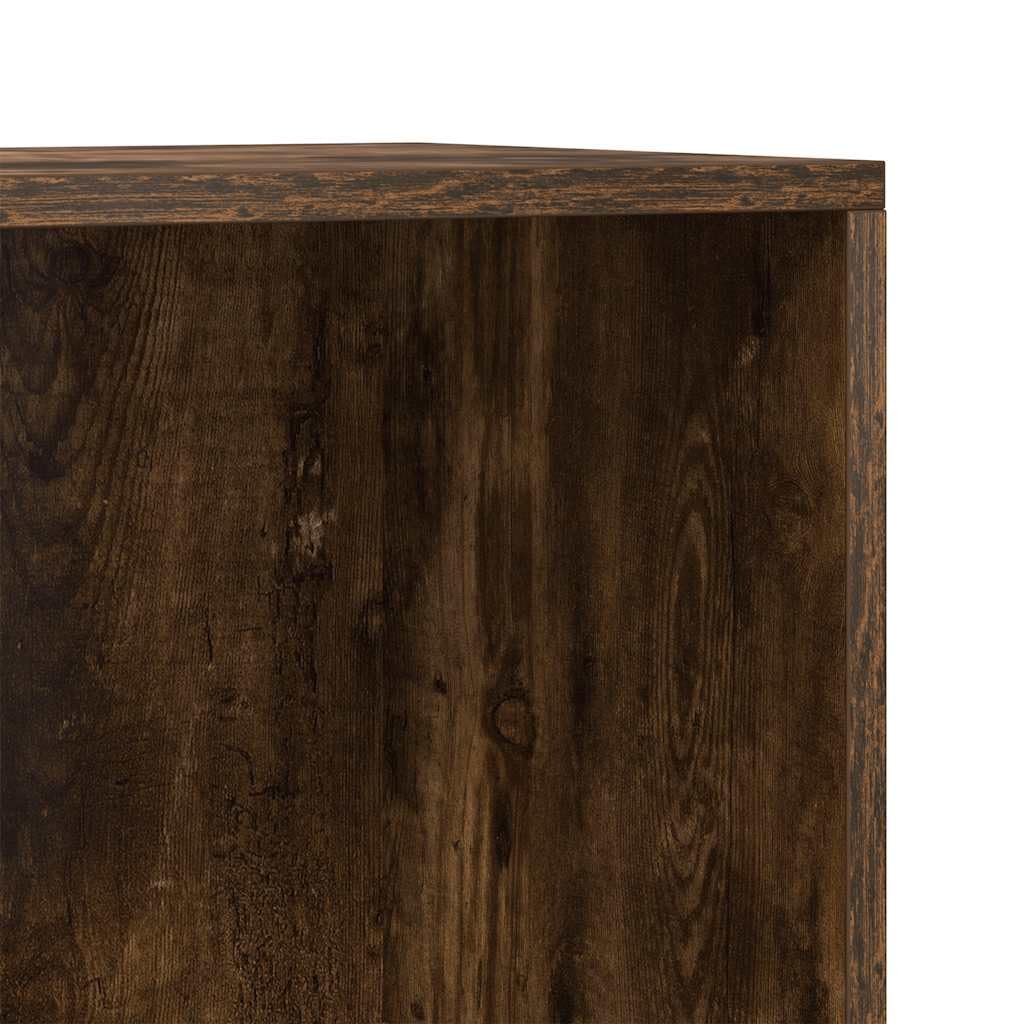 Hothingwell Bibliotheque Chene Fume 66x30x130 cm Wood Ingenierie | 8 przegródek, przechowywanie książek, wszechstronne poziome, łatwe czyszczenie, dołączony uchwyt ścienny