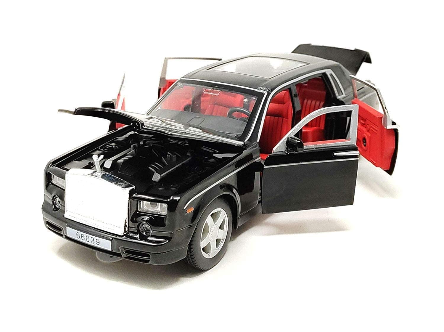 VIDGY Die Cast Metal Car 1:24 Scale Pull Back Sedan Blinking Lights and Sound Car Jeep Openable Door Mini Vehicles Toys for Kids Best Gifts (Rols Royac Phantom - Black) (B0CDPYHRPZ) Amazon Price History, Amazon Price Tracker